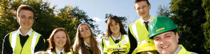 Ruthin students team up with civil engineering company to marshall Tour of Britain cycle race