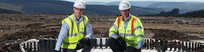 Pen y Cymoedd construction milestone reached – First turbine bases completed
