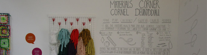 Crafty staff from Jones Bros get arty with donated materials