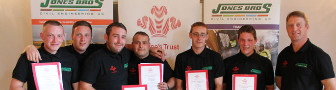 Jones Bros teams up with The Prince’s Trust Cymru to offer training