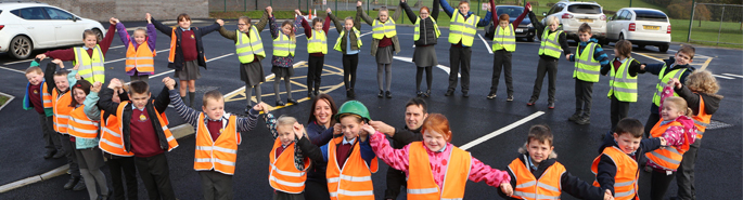 Our people help deliver car park for their former primary school