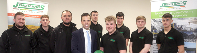 Minister celebrates National Apprenticeship Week with civil engineering apprentices