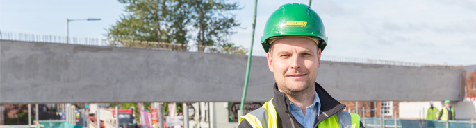 Beams lifted into place for second bridge for A49 link road