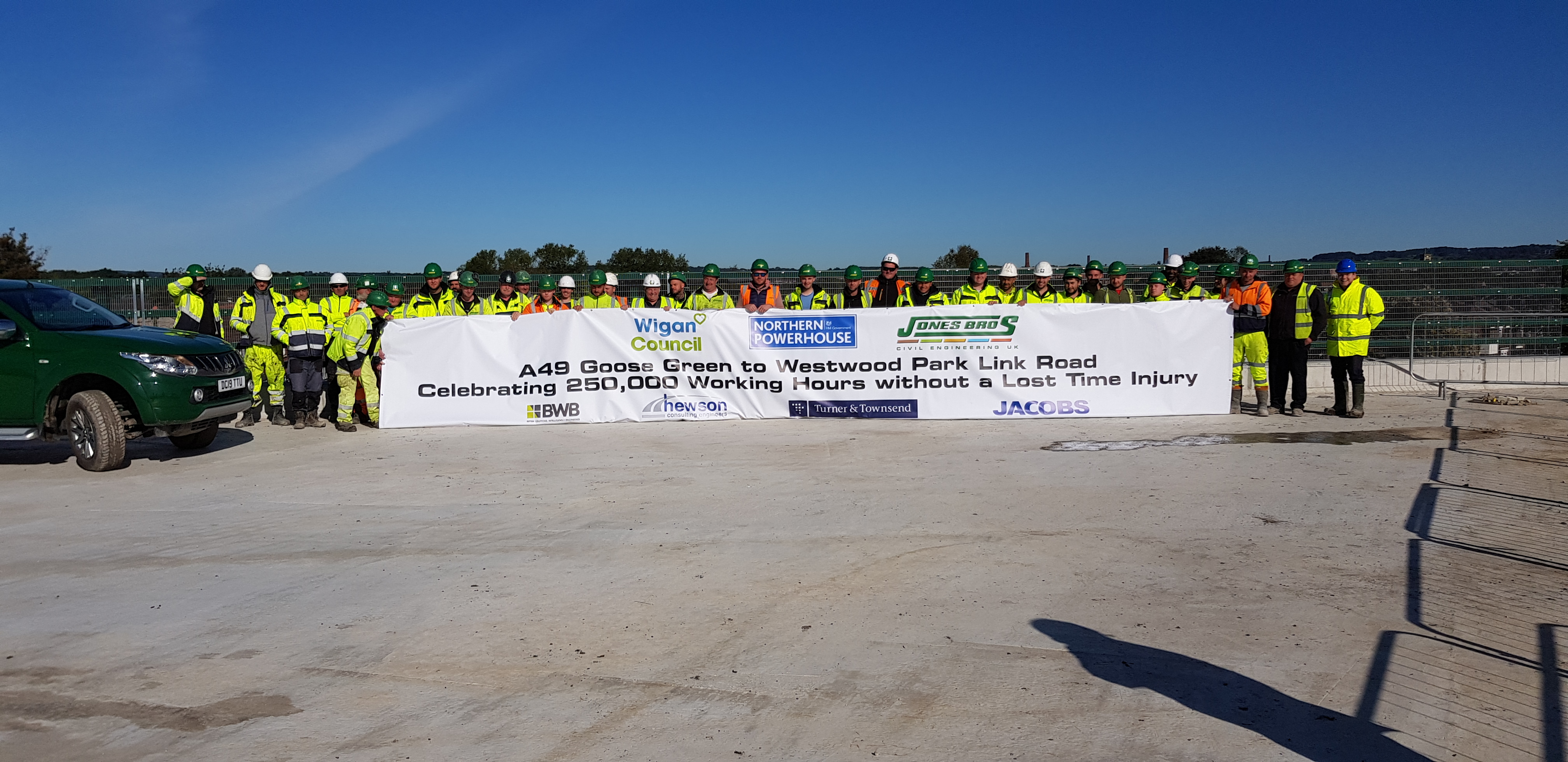 Quarter of a million hours worked on site of major new link road without lost time injury