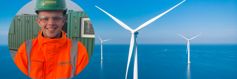 Trainee civil engineer talks to SSE about renewable energy