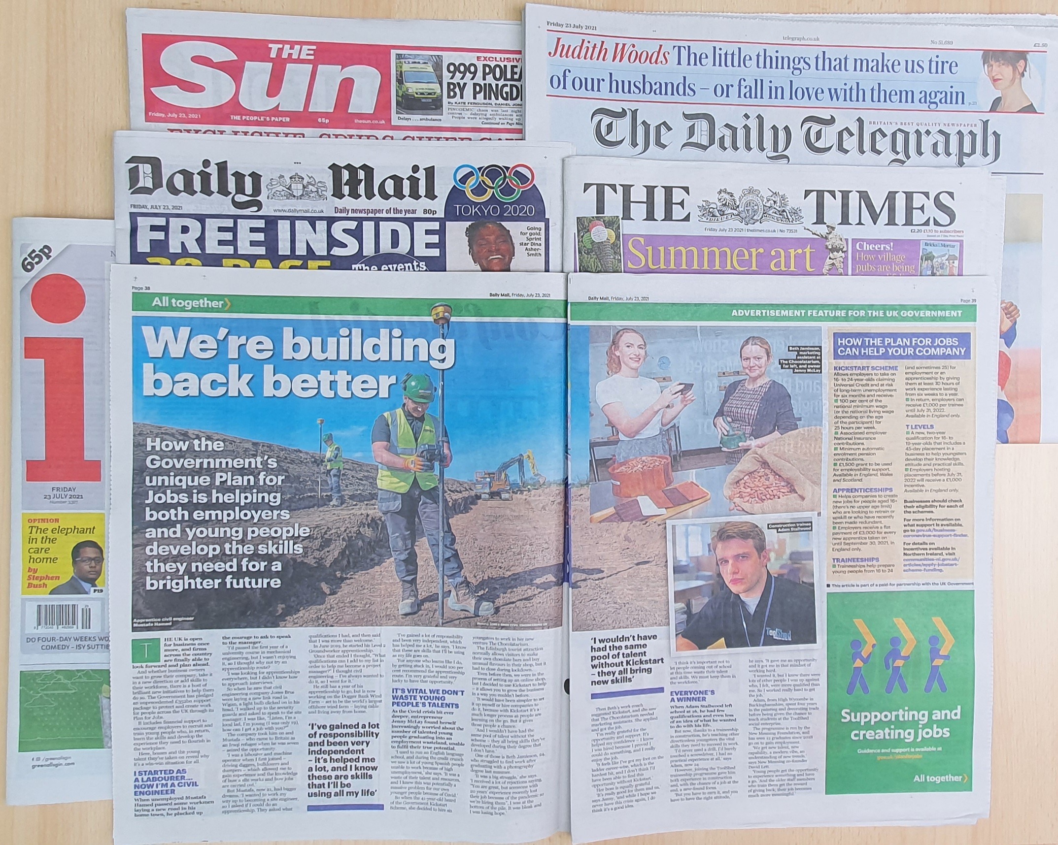 Jones Bros employee features in national campaign for UK government