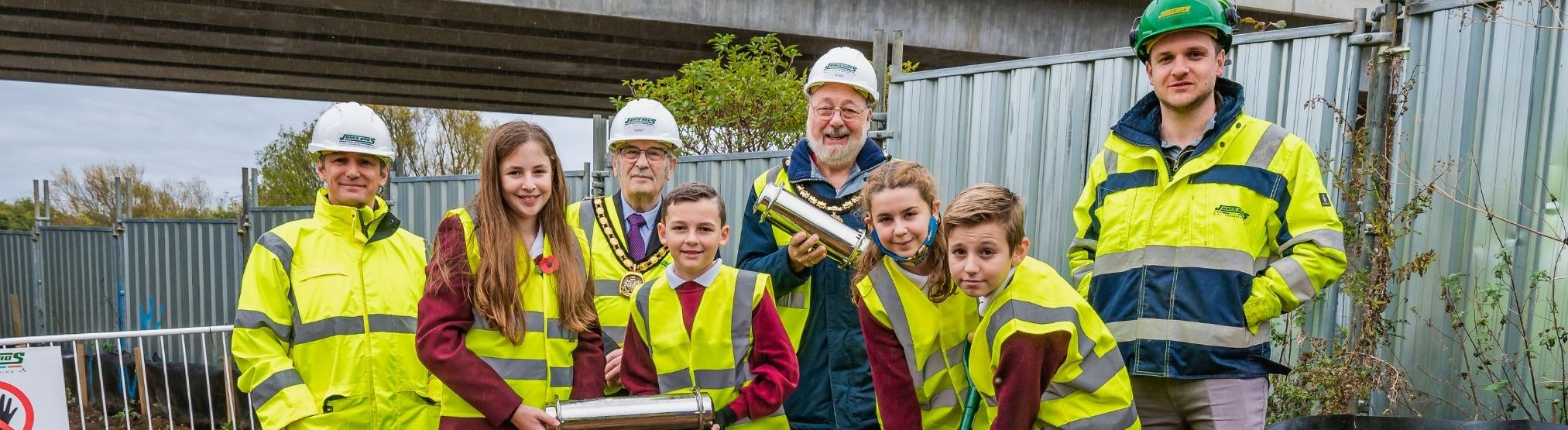 Time capsule buried to mark landmark road project
