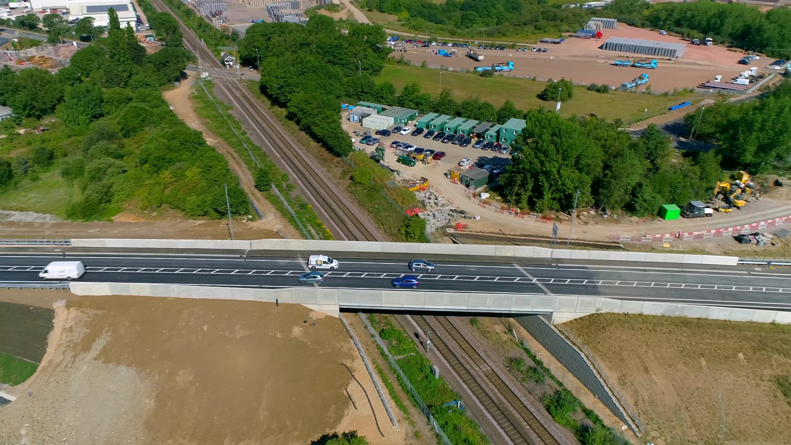 Major milestone as new bridge over the King’s Dyke level crossing opens ahead of schedule