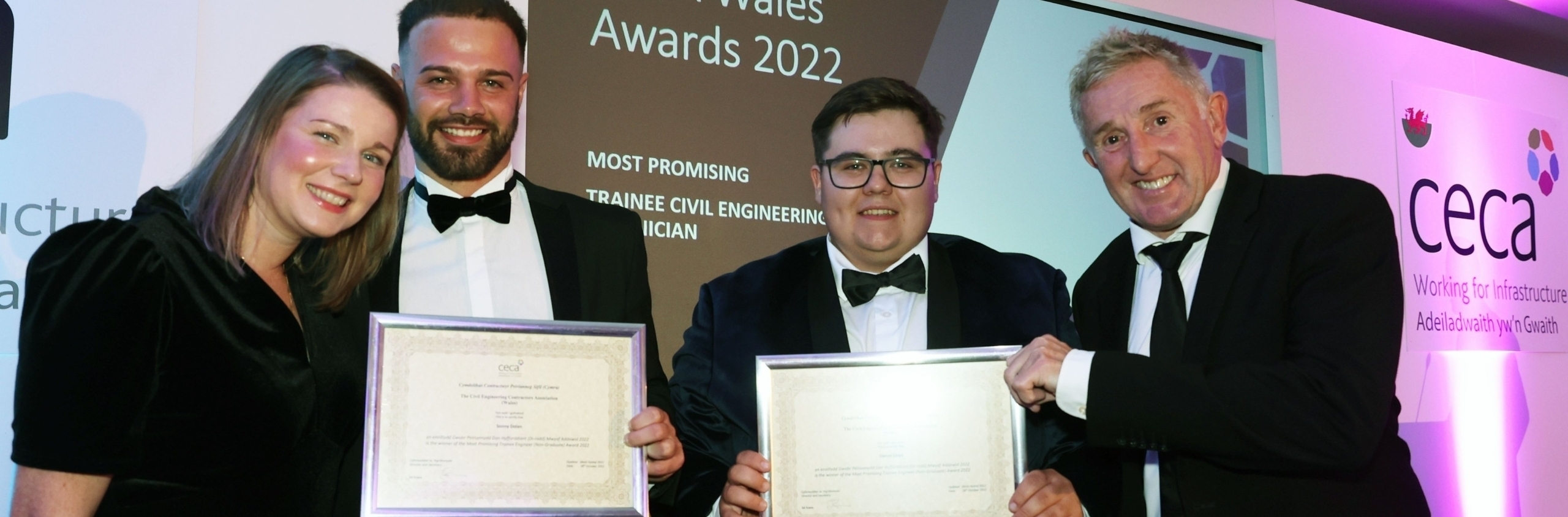 Hard work pays off with award victory for project civil engineer Gwion