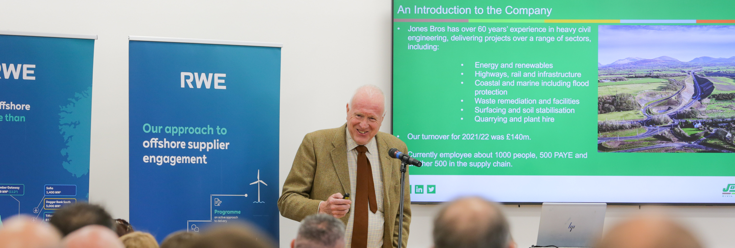 Jones Bros and RWE Renewables showcase collaboration at supply chain event