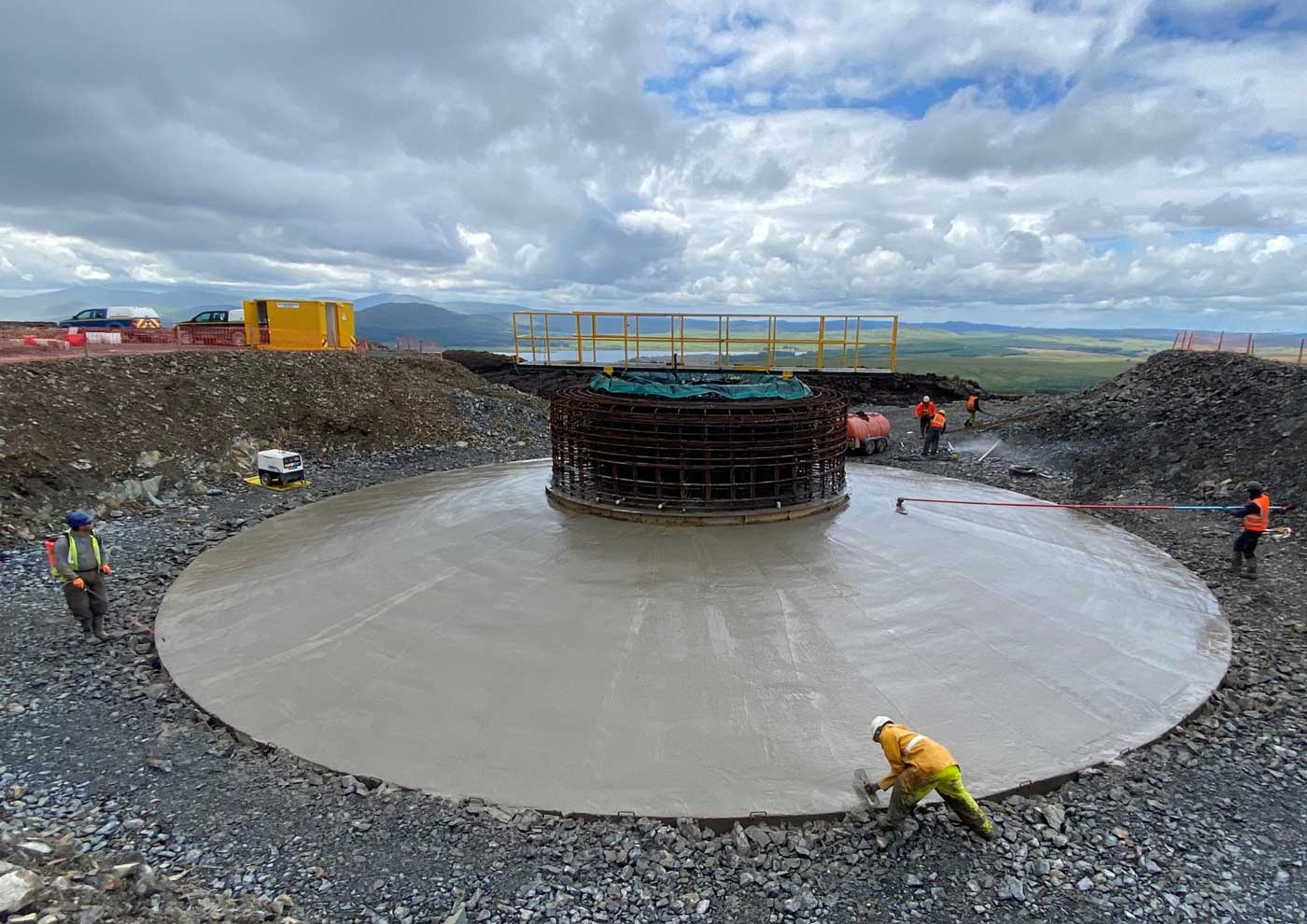Jones Bros reaches the first pour milestone on Benbrack Onshore Wind Farm