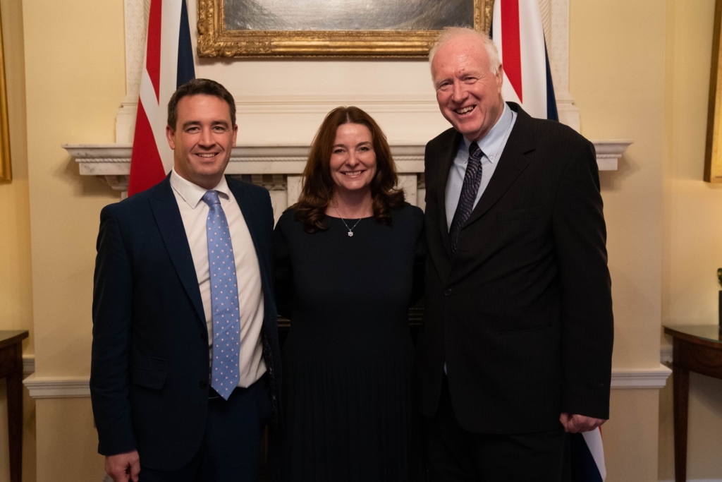 Special recognition for Huw as he heads to Downing Street