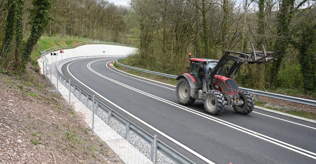 Jones Bros has driven the realignment of a carriageway on the A40 trunk road near Sennybridge