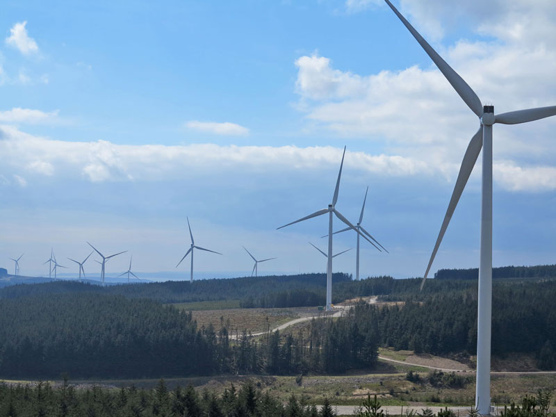 Pen y Cymoedd Windfarm infrastructure
