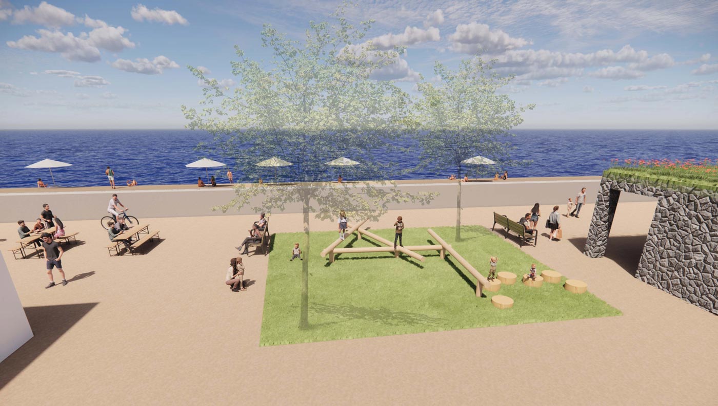 Jones Bros begins work on multi-million-pound Kinmel Bay defence project